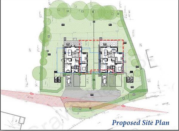 Lot: 7 - FORMER SCOUT BUILDING WITH PLANNING FOR TWO, FOUR-BEDROOM BUNGALOWS - 